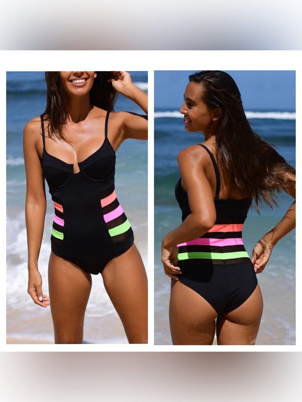 Vetchy:: MONTEGO UNDERWIRE MESH SWIMSUIT